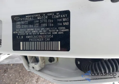 2022 Hyundai Venue Sel/Limited из США, поврежденный, VIN KMHRC8A39NU165854